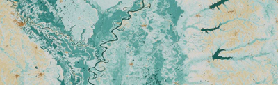 HydroBlocks surface soil moisture simulation over the Mississippi River on April 1st 2017.